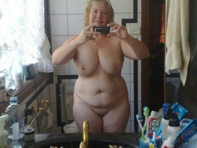 Selfie nude elderly women