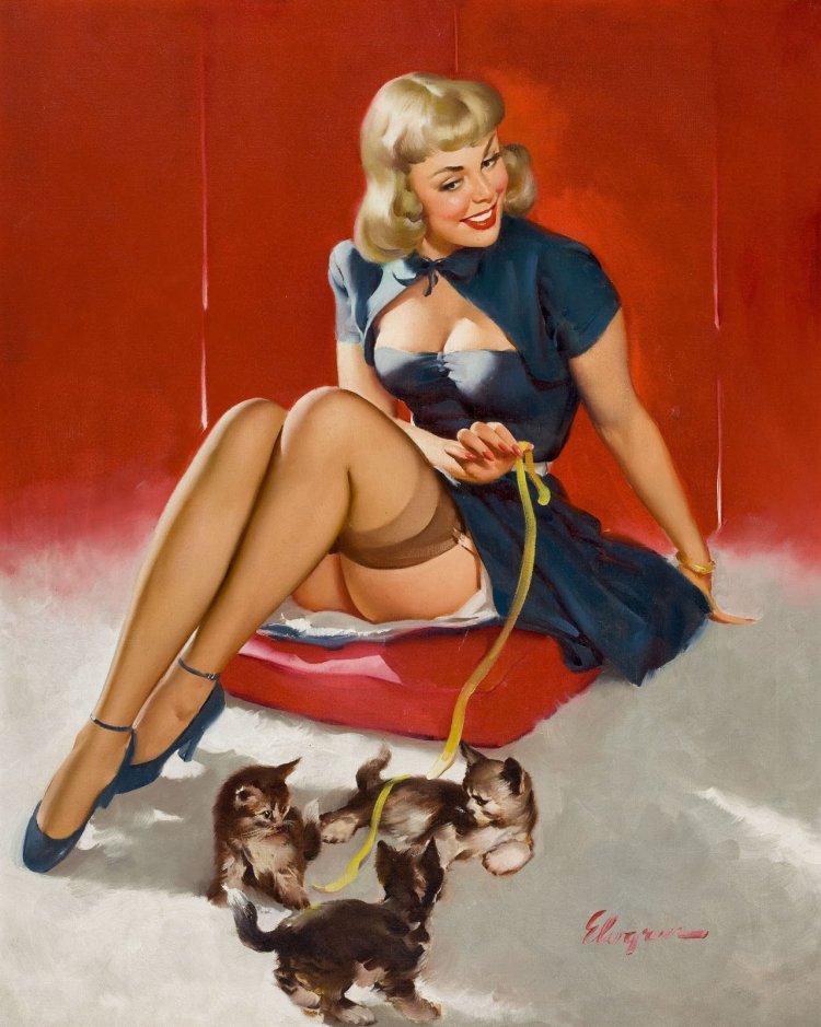 Artist Gil Elvgren Pin-AP