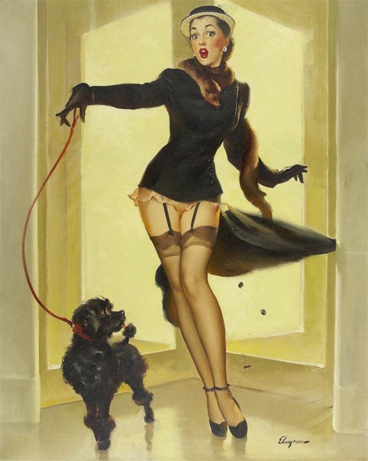 Artist Gil Elvgren Pin-AP