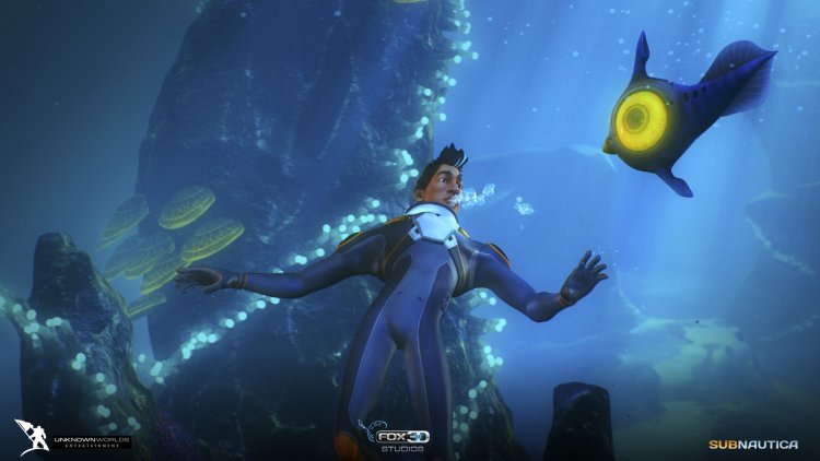 The heroine of Subnautica Zero