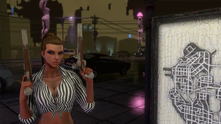 Naked characters from Saints Row 4