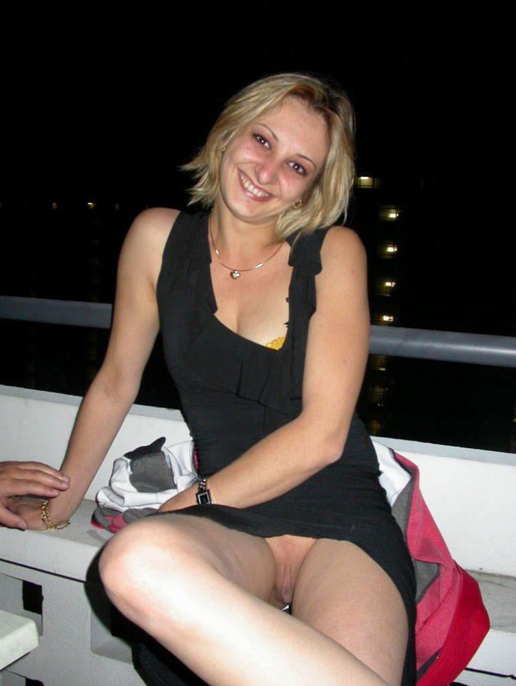 Without panties amateur