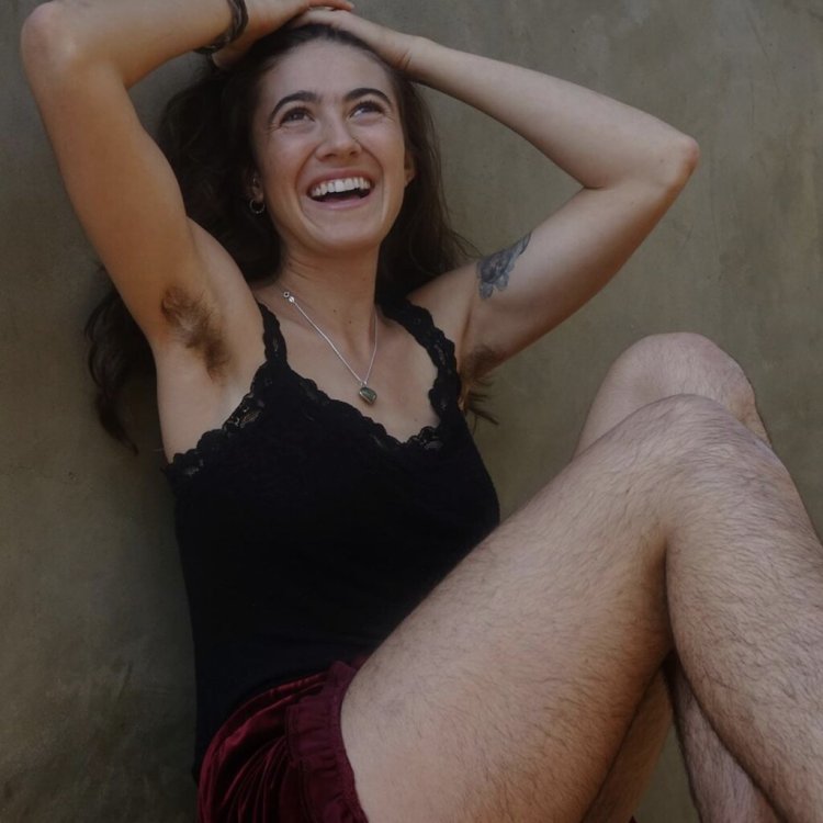 Women with hairy legs