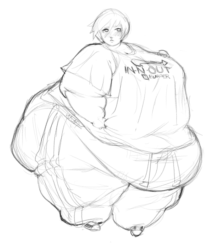 A fat woman