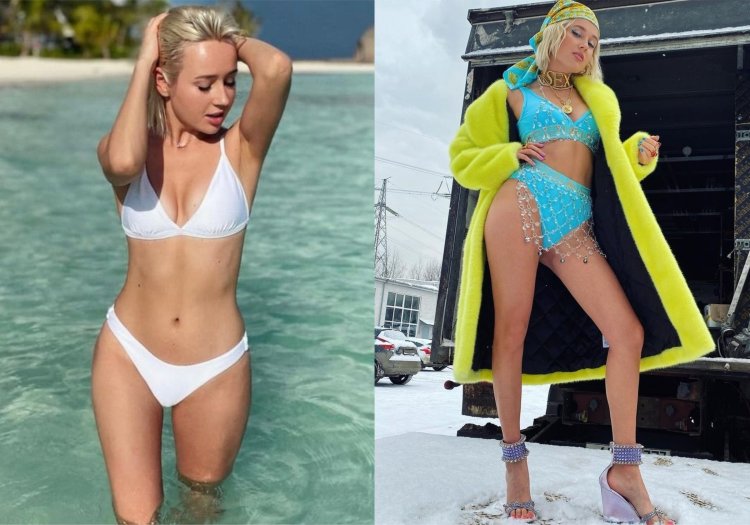 Koka Koka in a swimsuit