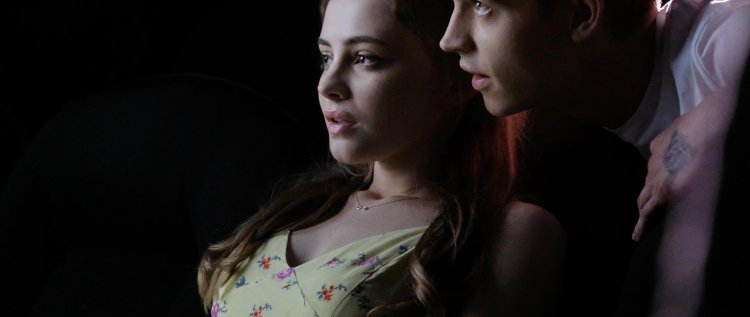 Josephin Langford in a dress