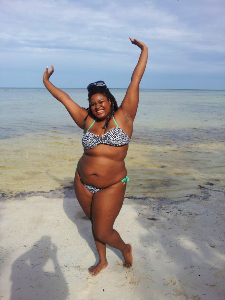 Fat girls on the beach