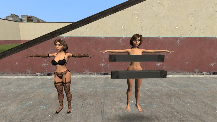 Half-Life 2 Alix Wance Striptease