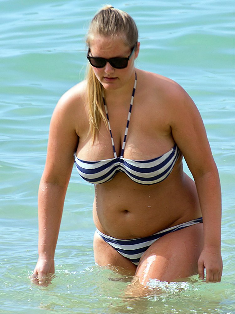 Fat chabbie bikini beach