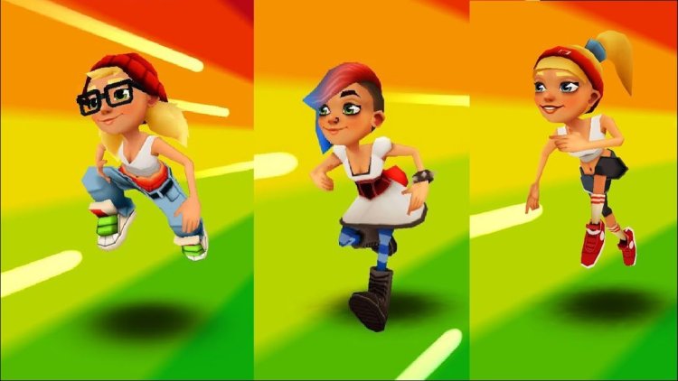 Subway Surf Tricky in a swimsuit