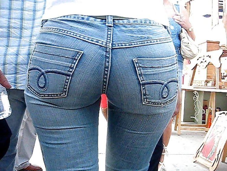 Girls in jeans leggings