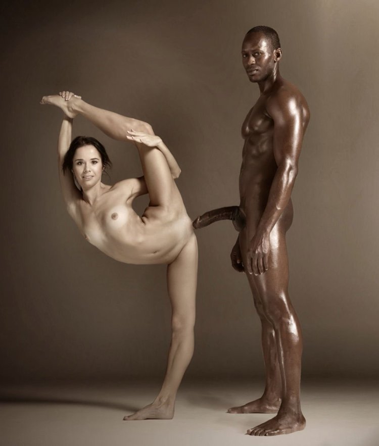 Naked women have fun