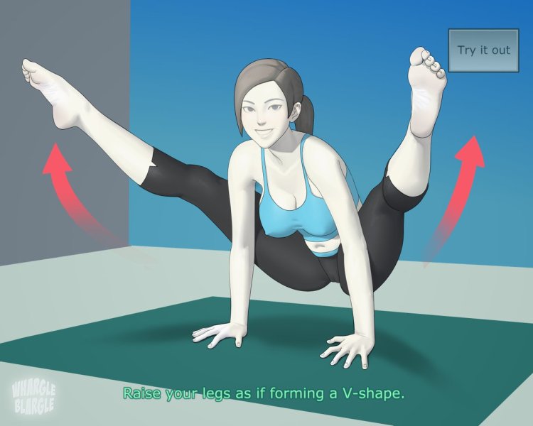 Coach WII Fit Art Futanari