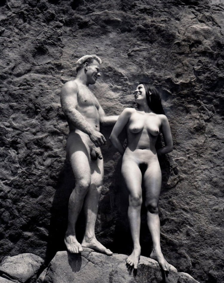 Vintage retro nudism bisex