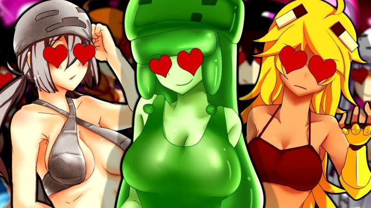 Naked girls from Minecraft