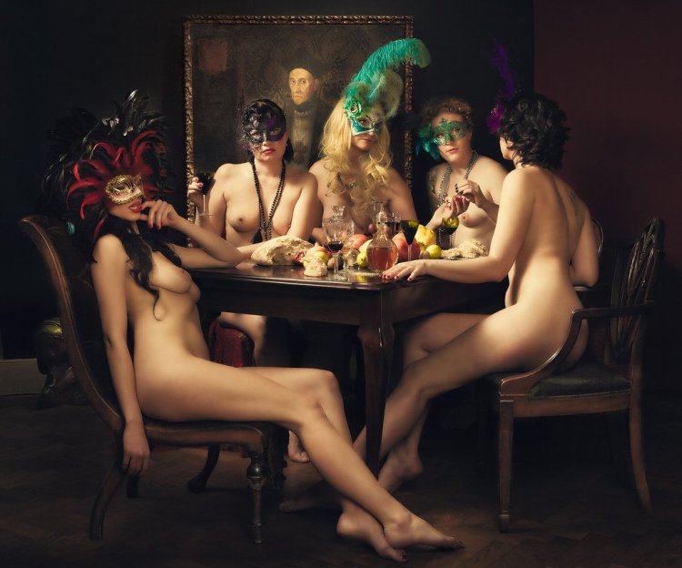 Theatrical productions in the style of nude