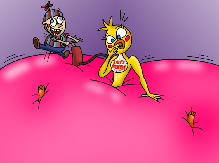 Chika from fnap in underwear