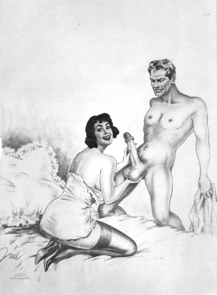 Pornographic retro drawings
