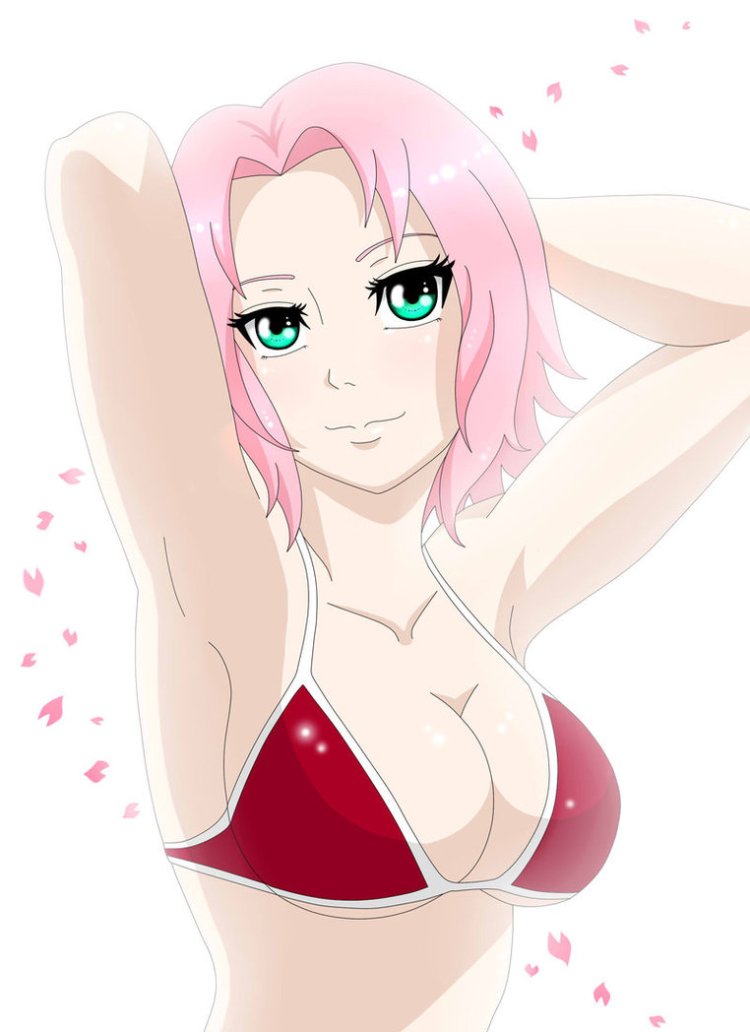 Sakura Haruno in underwear