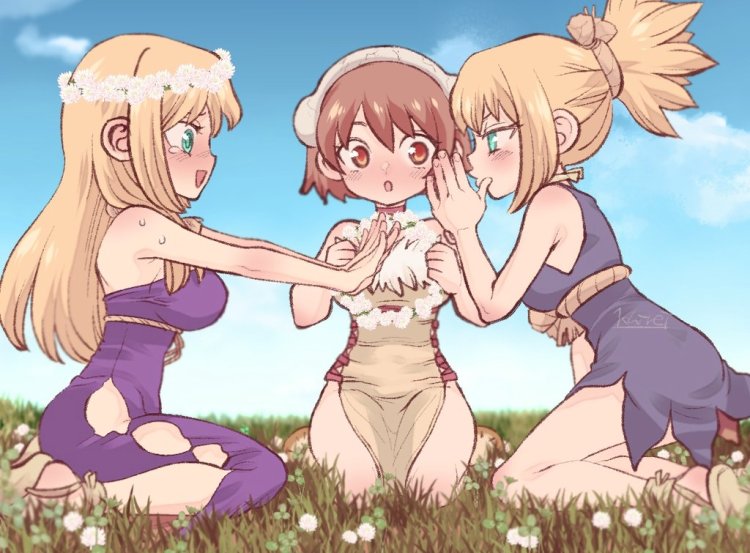 Dr. Stone Kohaku and Ruri Yuri