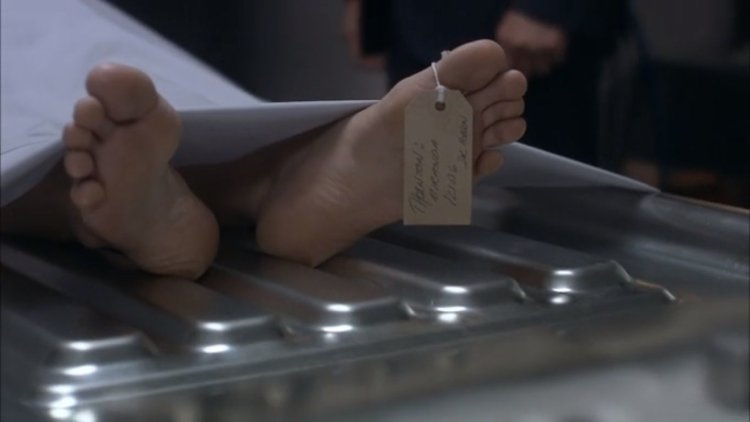 Julie Cox in a swimsuit