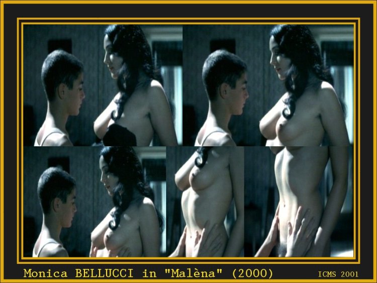 Naked Monica Bellucci in Malena's film