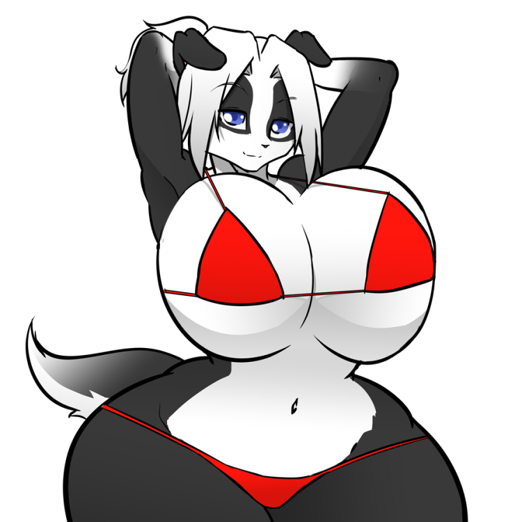Furry Panda with big breasts
