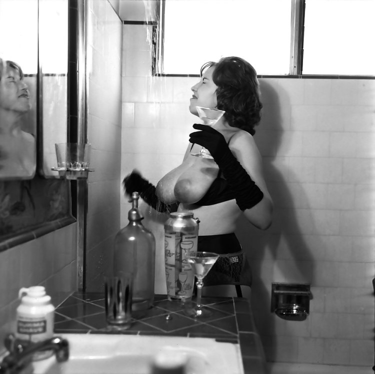 Retro mature with a short haircut