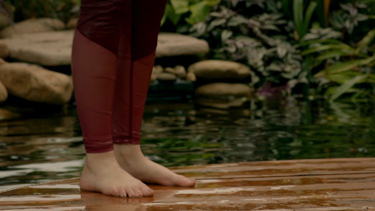 Beautiful feet of girls photo