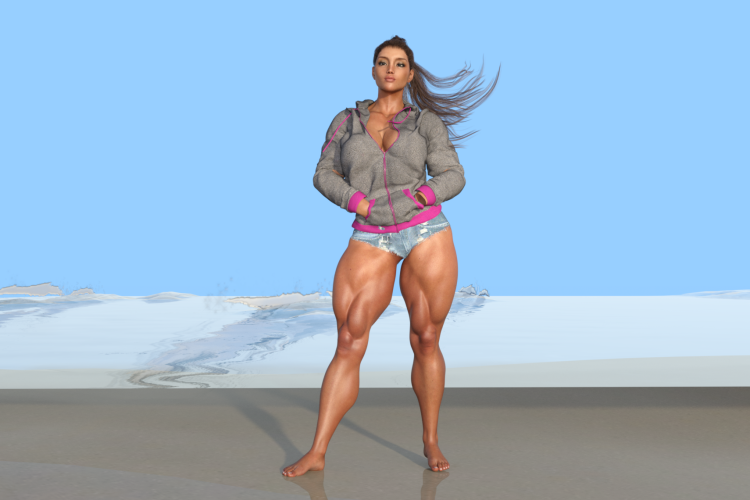 Muscular girls from games