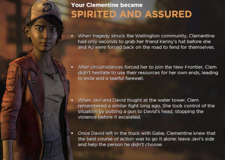 The Walking Dead aW Frontier has become your Clementine