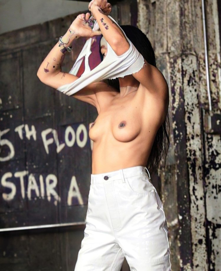 Zoe Kravitz inserted boobs