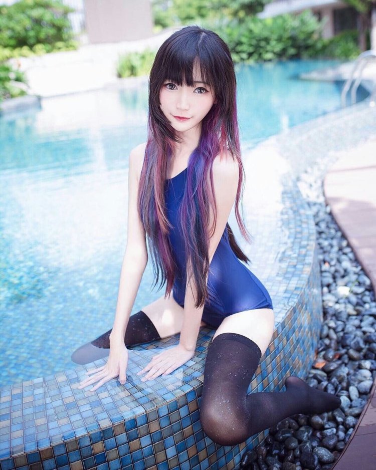 Young Asian cosplay