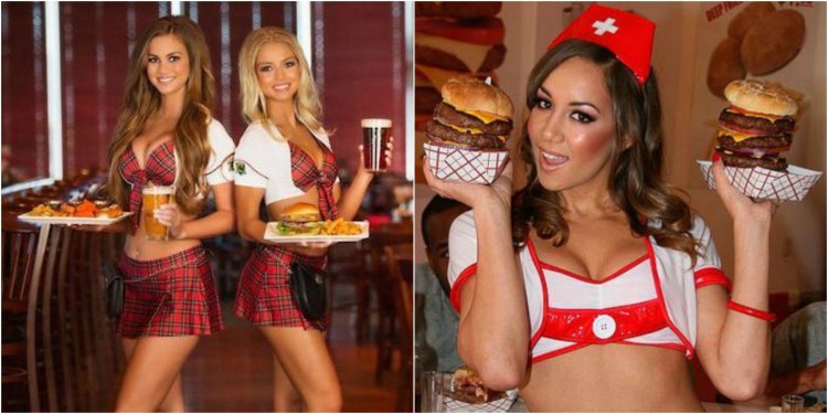 Waiters in underwear