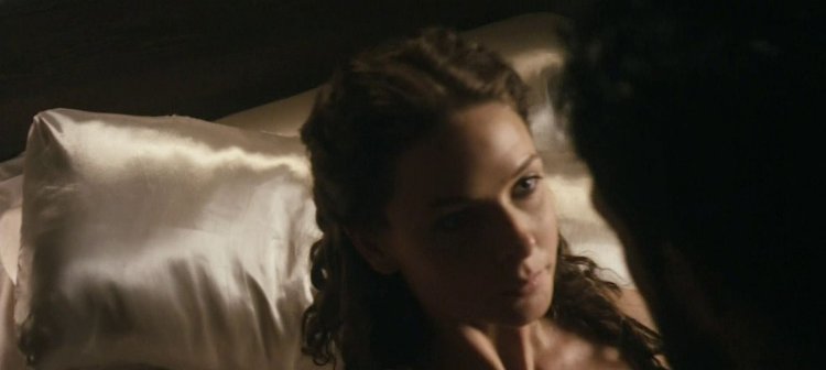 Rebecca Ferguson in underwear in the mission