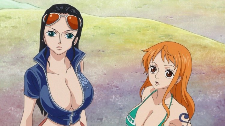 One Piece Tits Robin with us