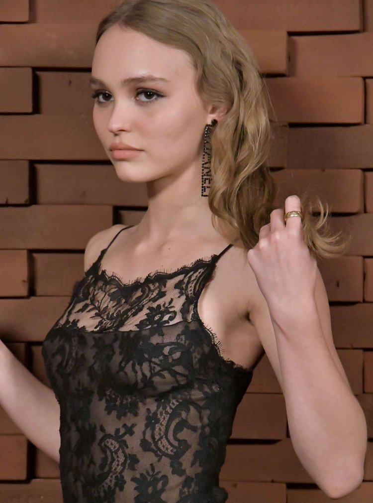 Lily-Rose Depp in a swimsuit