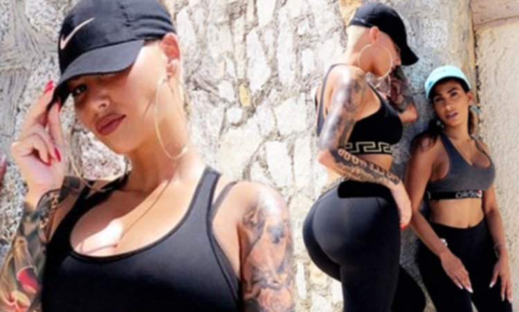 Amber Rose Reva in underwear