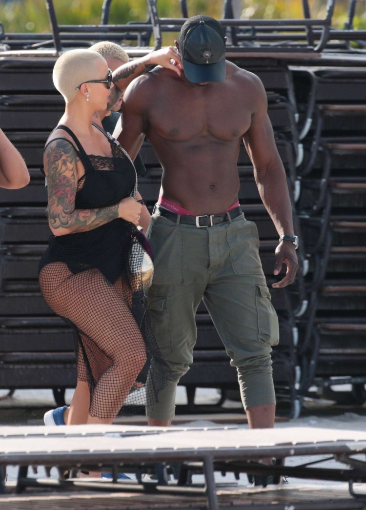 Amber Rose in underwear