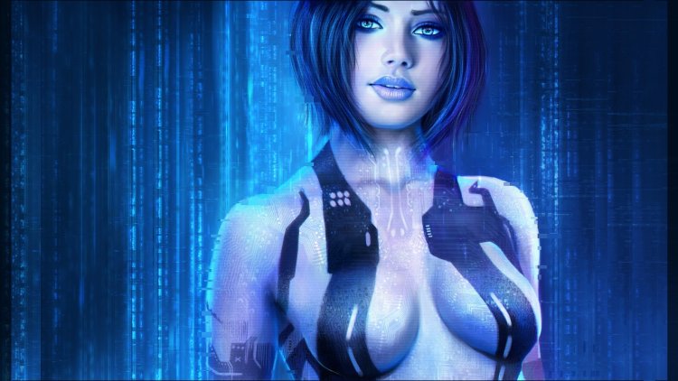 Cortana Blue Tits Pink Hair