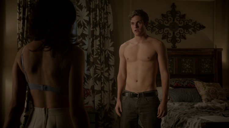 Crystal Reed in a swimsuit