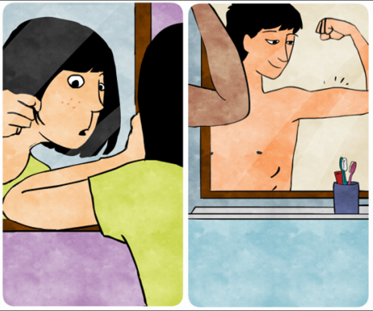 Puberty illustration