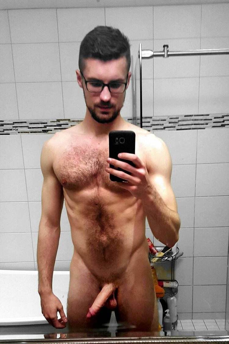 Naked beautiful men in the shower