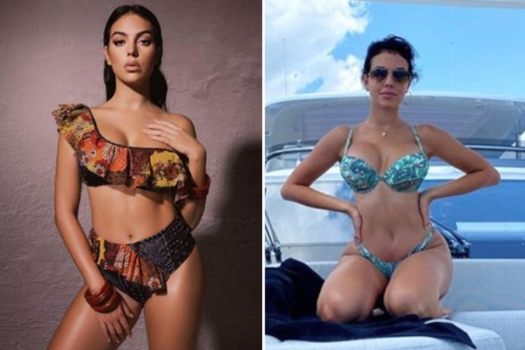 Georgina Rodriguez in a swimsuit 2021