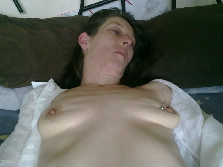 Old thin small boobs