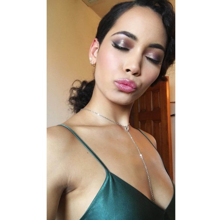 Madeleine Mantock in a swimsuit