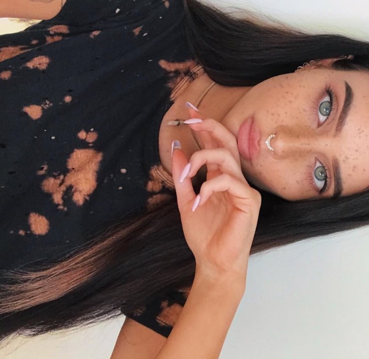 Christie Lani in the dress