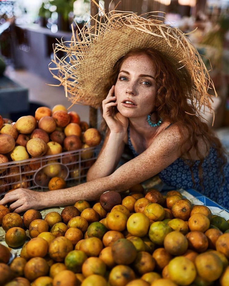 Fruit photo shoot in the studio