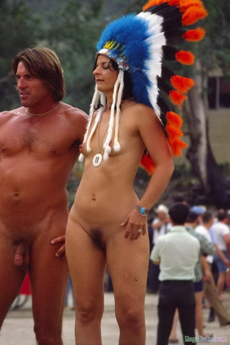 Parade of naked men and women