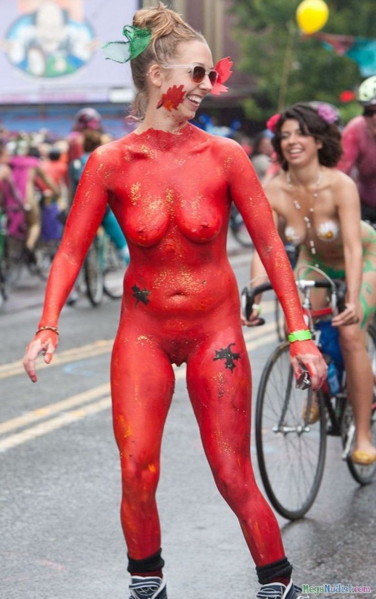 Naked people on the street